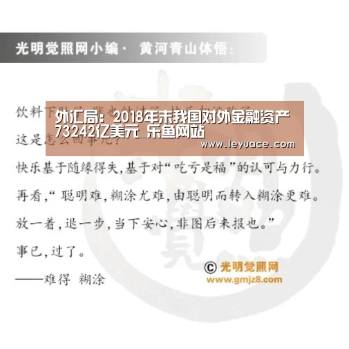 外汇局:2018年末我国对外金融资产73242亿美元_乐鱼网站(图2) 乐鱼网站